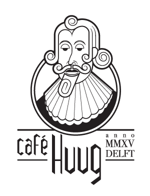 Cafe Huug, Al jaren een gezellige bruine kroeg op de Markt in Delft.
